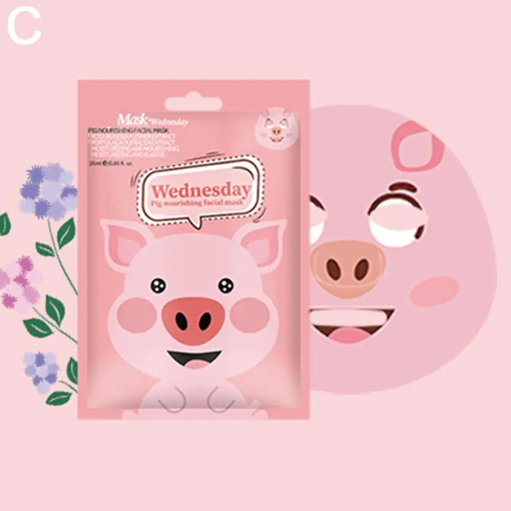 Cute Cartoon Facial Mask Moisturizing Hydrating Mask Deep Moisturizing Tender Skin Mask Dog Panda Pig Animal Mask Skin Care - Image 10