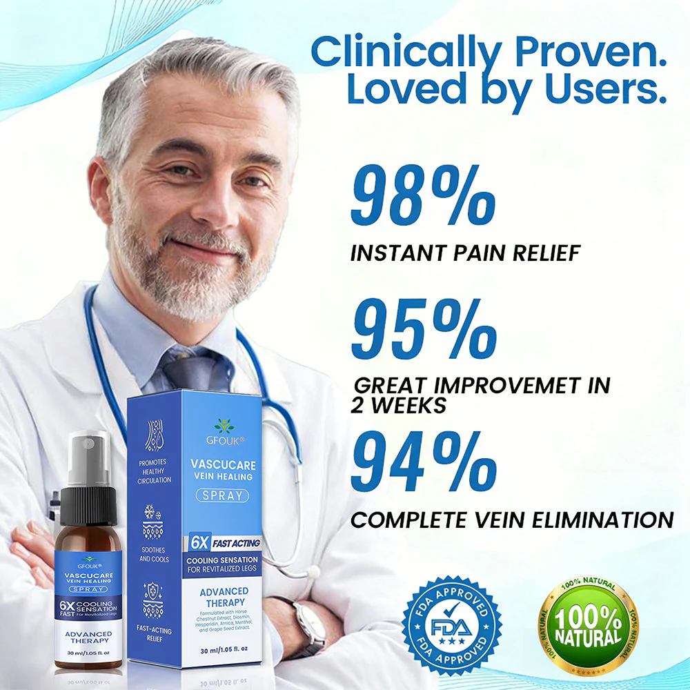 🇬🇧✅GFOUK® VascuCare Vein Healing Spray(Designed for Varicose veins, Spider veins, Deep vein Thrombosis, Chronic venous insufficiency, Venous ulcers, Thrombophlebitis and other venous issues) - Image 10