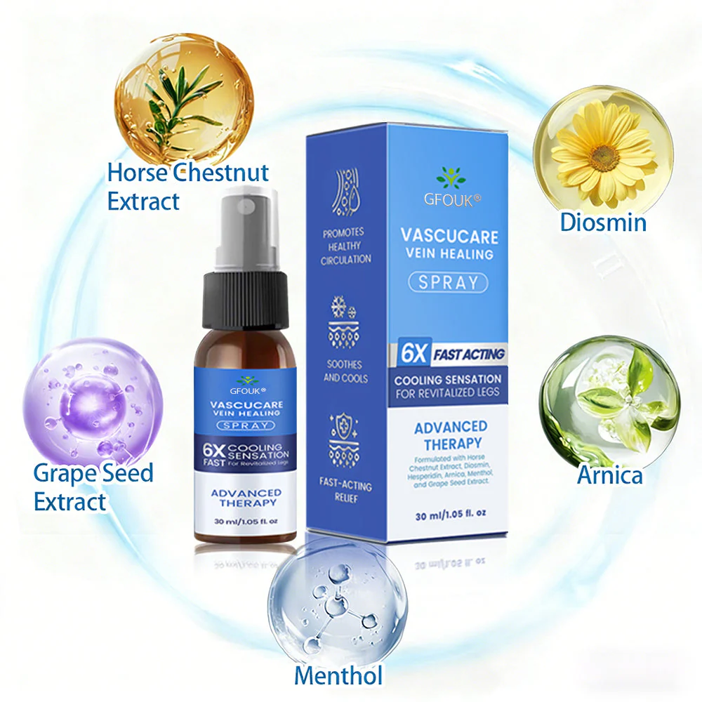 🇬🇧✅GFOUK® VascuCare Vein Healing Spray(Designed for Varicose veins, Spider veins, Deep vein Thrombosis, Chronic venous insufficiency, Venous ulcers, Thrombophlebitis and other venous issues) - Image 13