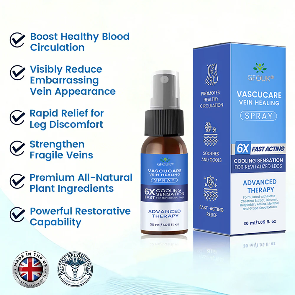 🇬🇧✅GFOUK® VascuCare Vein Healing Spray(Designed for Varicose veins, Spider veins, Deep vein Thrombosis, Chronic venous insufficiency, Venous ulcers, Thrombophlebitis and other venous issues) - Image 7